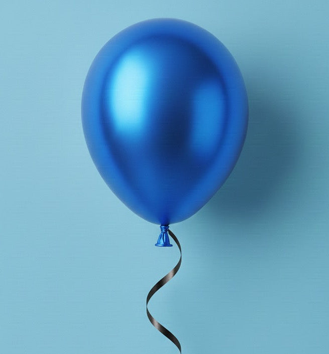 Blue color Helium ballon