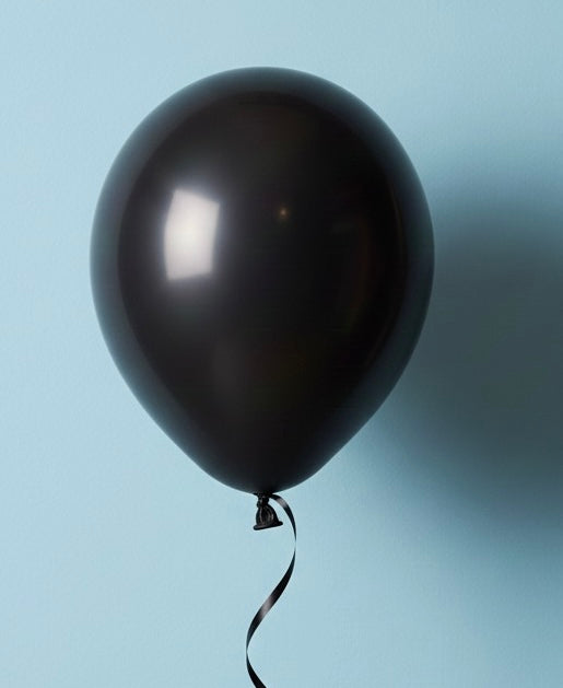 Black color Helium ballon